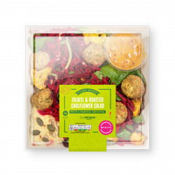 B0862Y6FDF by Amazon Falafel & Roasted Cauliflower Salad, 283g FOP
